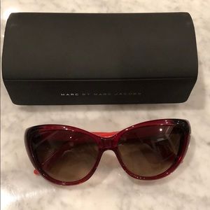 Marc By Marc Jacobs Red Cat Eye Sunglasses